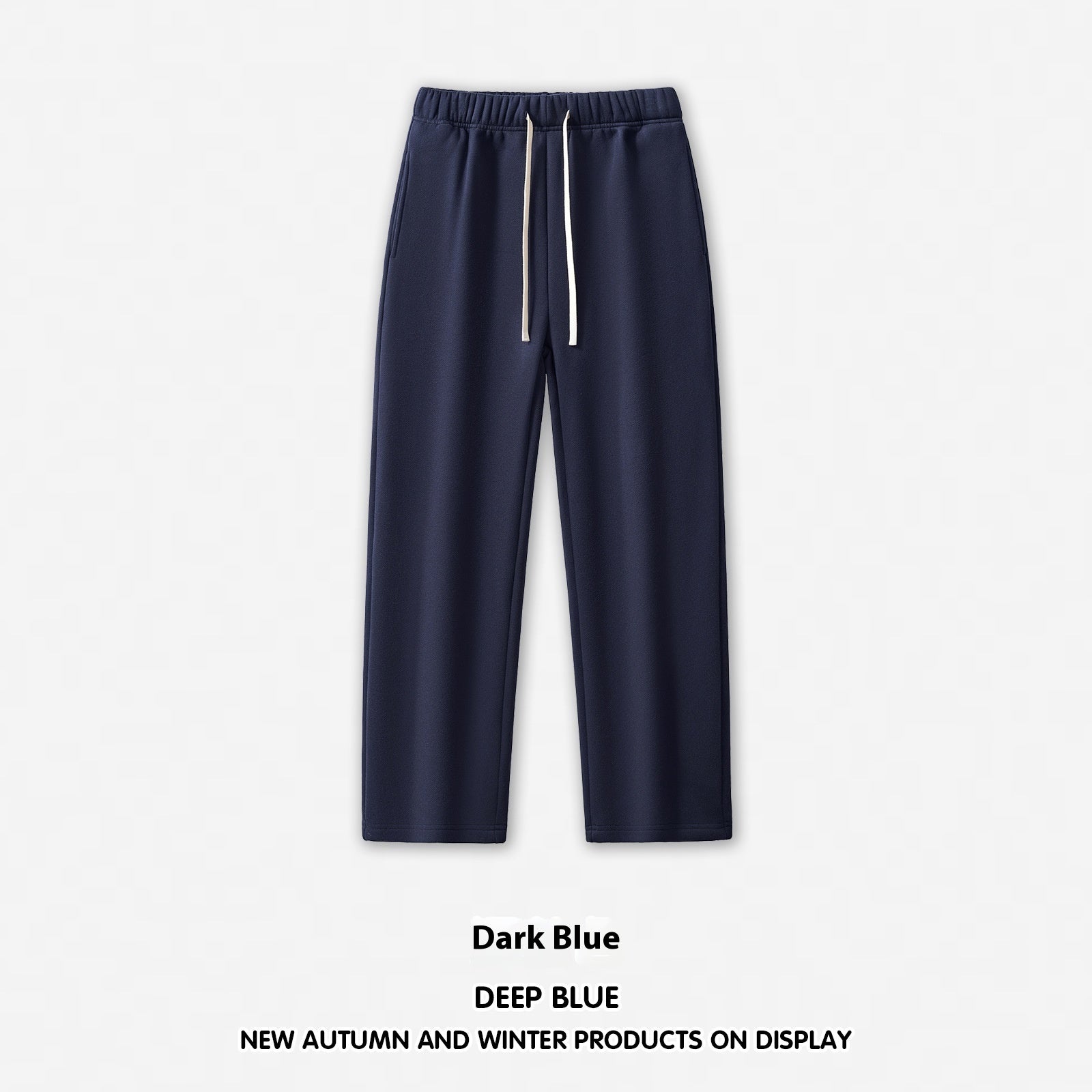 Men's Wide Leg Straight Dopamine Solid Color Sweatpants