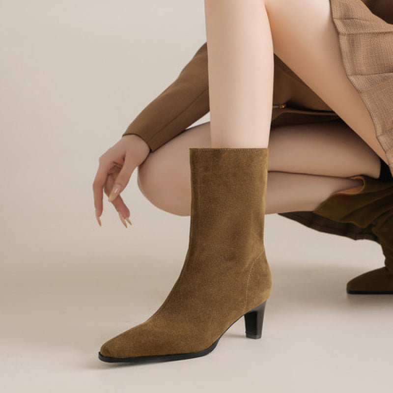 Special Interest Light Luxury Handmade Female Retro Boots