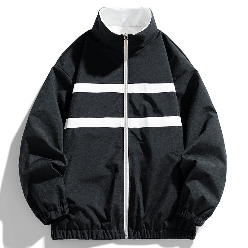 Double-sided Autumn Stand Collar Jacket For Men