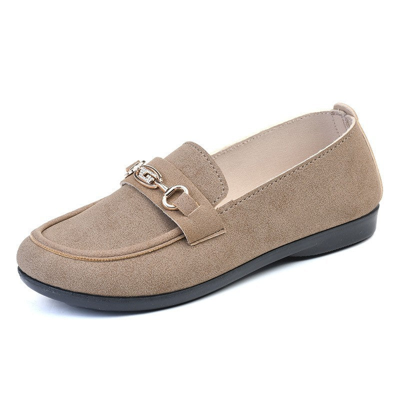 Solid Color Casual Shoes Soft Sole Work