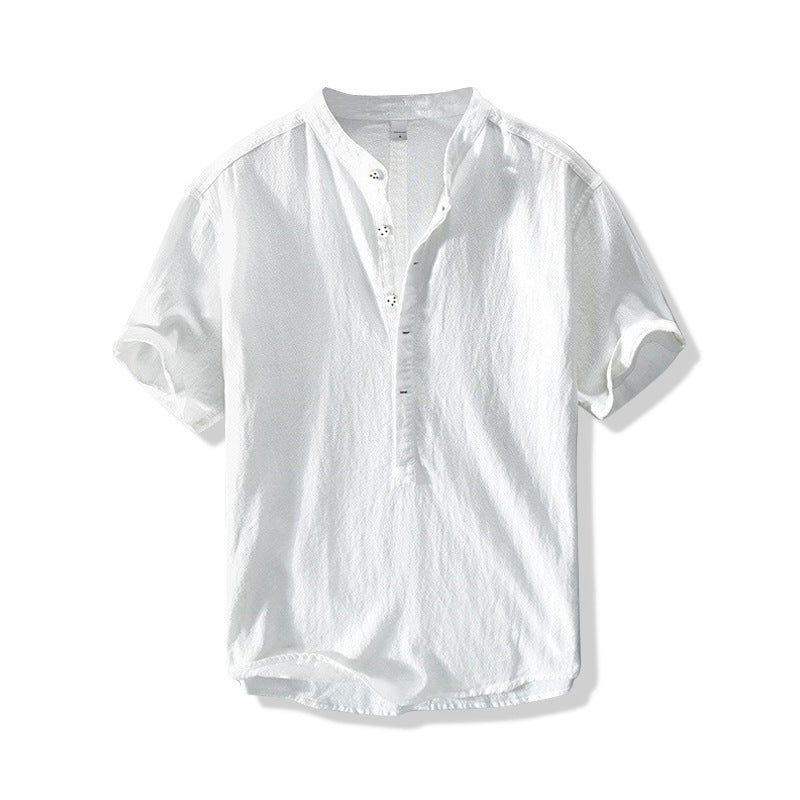 Chinese Style Summer Men's Linen Shirt