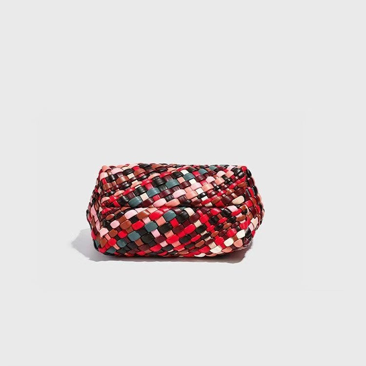 Women's Fashion Color Handmade Woven Bag