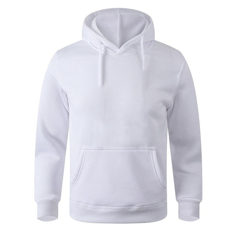 Solid Color Hooded Pullover Men's Sweater