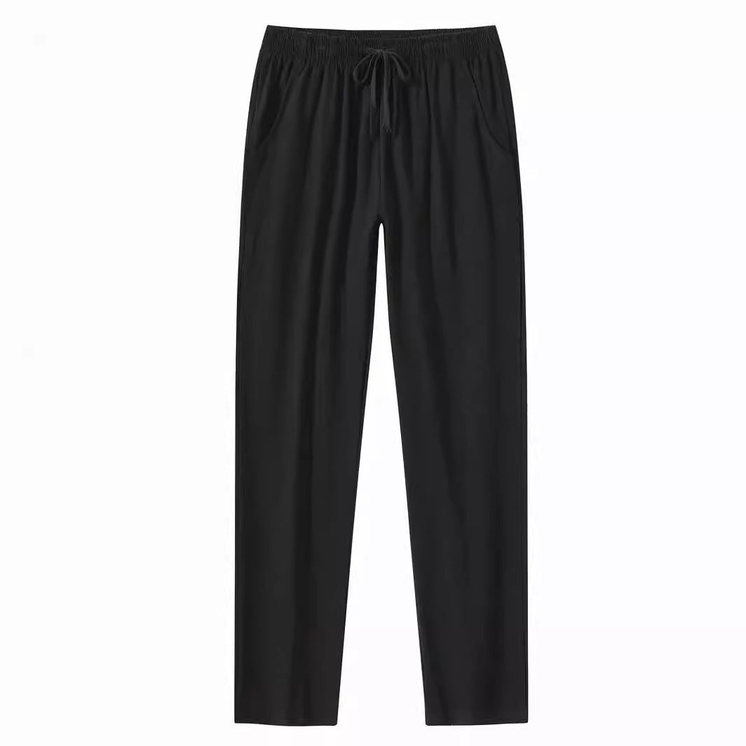 Cotton And Linen Beach Pants Men's Loose Casual