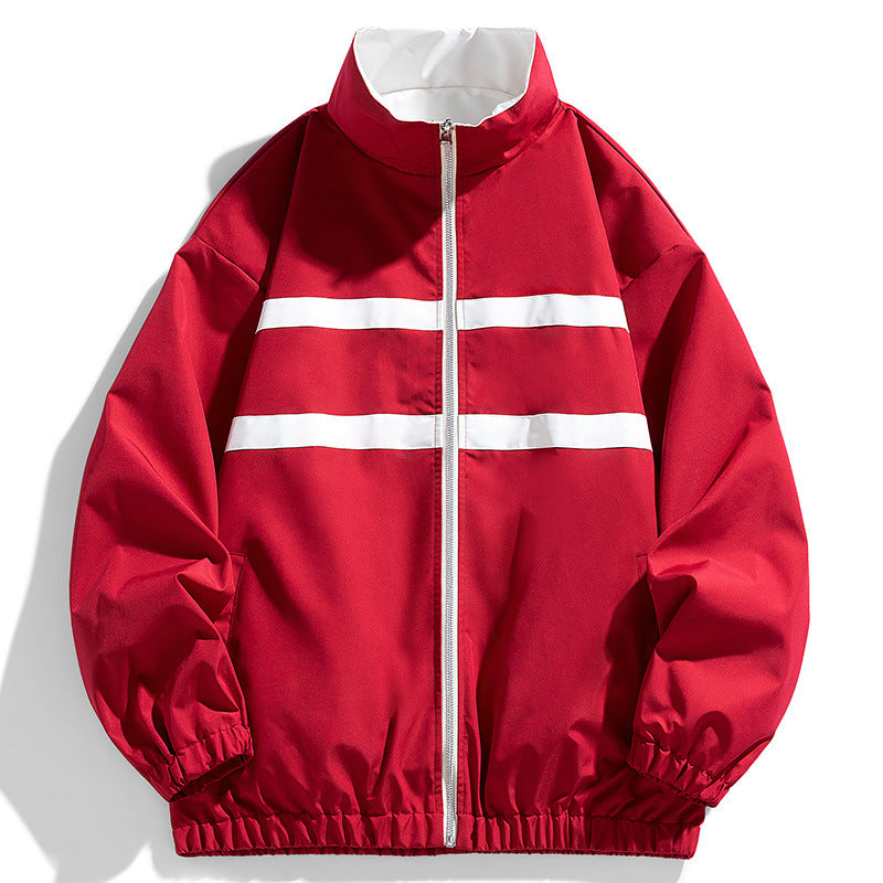 Double-sided Autumn Stand Collar Jacket For Men