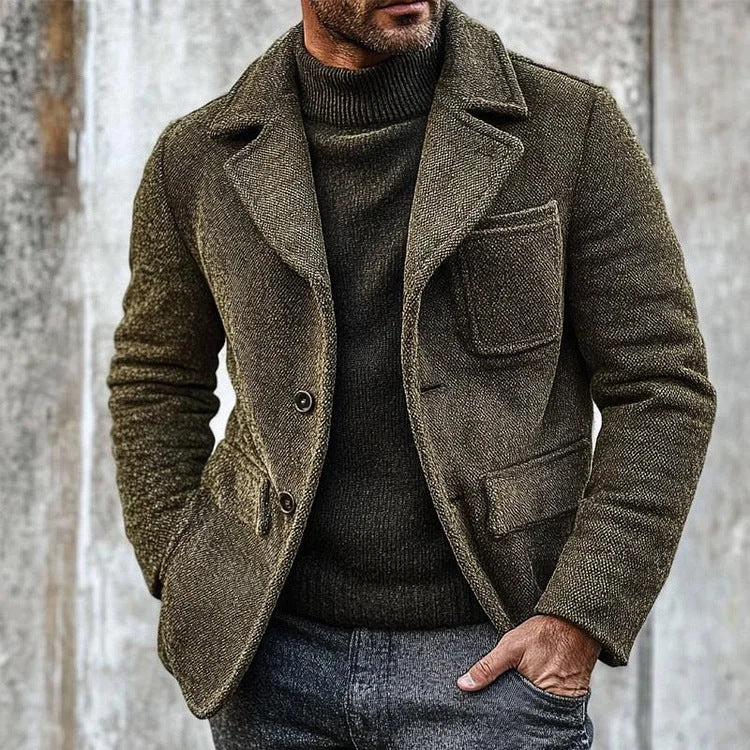 Autumn And Winter New Men's Retro Coat