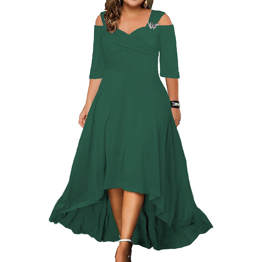 Summer New Off-the-shoulder Large Swing Dress For Women