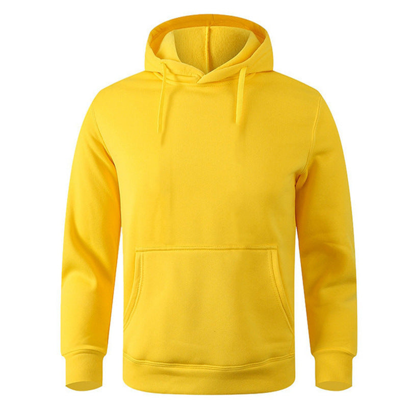 Solid Color Hooded Pullover Men's Sweater