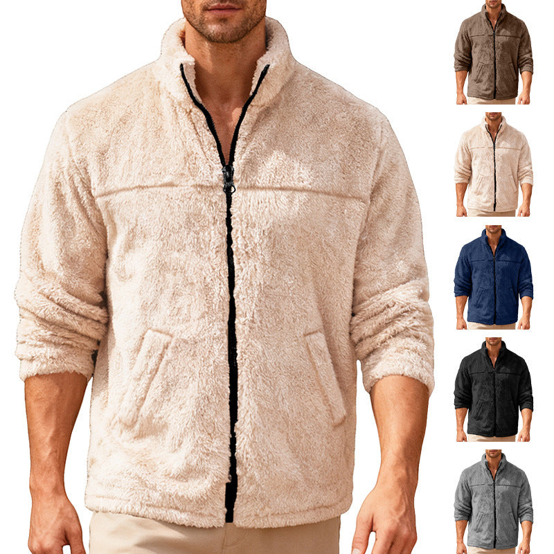 Leisure Sports Loose Zip Bejirog Stand-up Collar Jacket