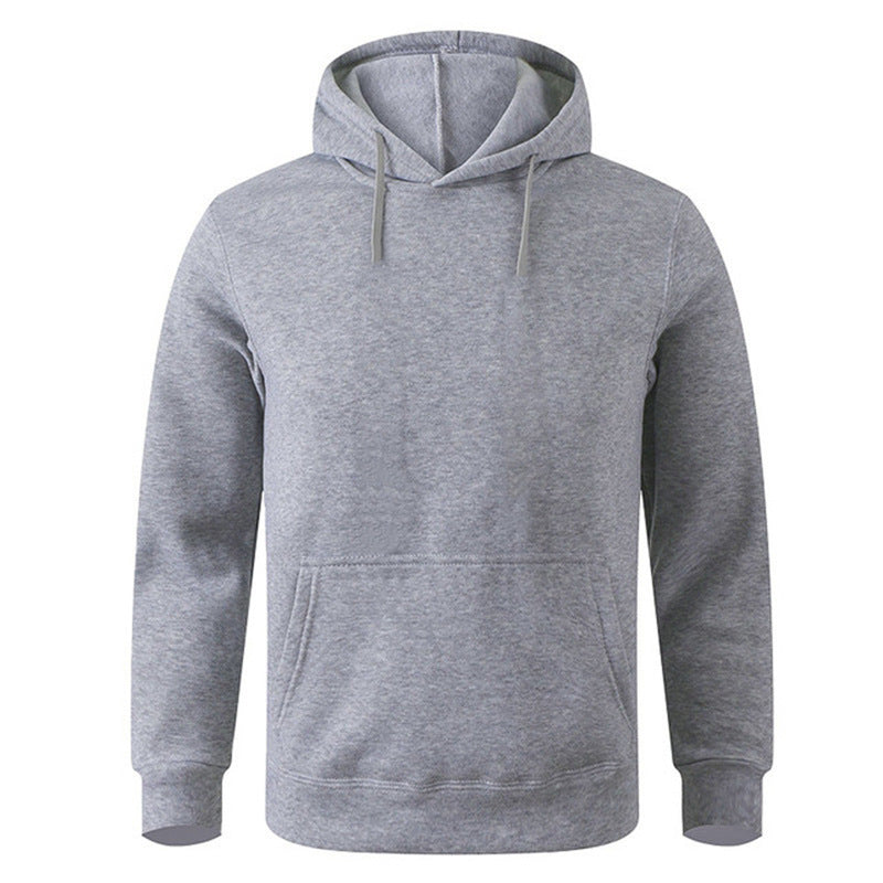 Solid Color Hooded Pullover Men's Sweater