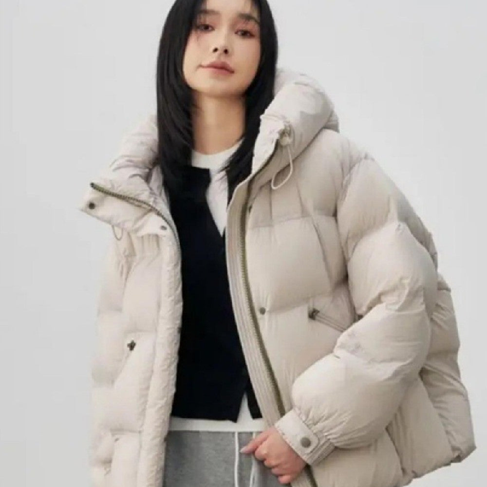 Fashion Hooded Warm Short Cotton Jacket Women