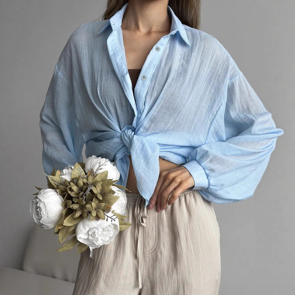 Women's Casual Fashion Solid Color Shirt