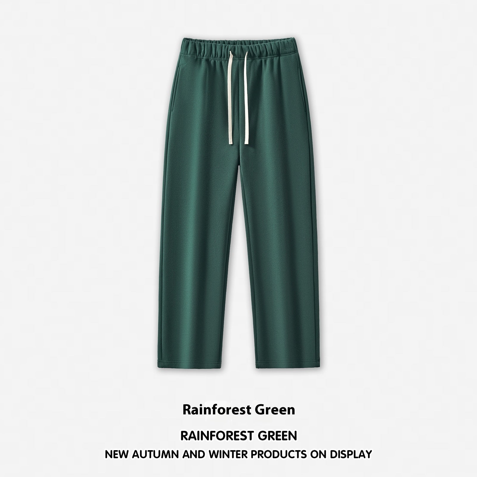 Men's Wide Leg Straight Dopamine Solid Color Sweatpants