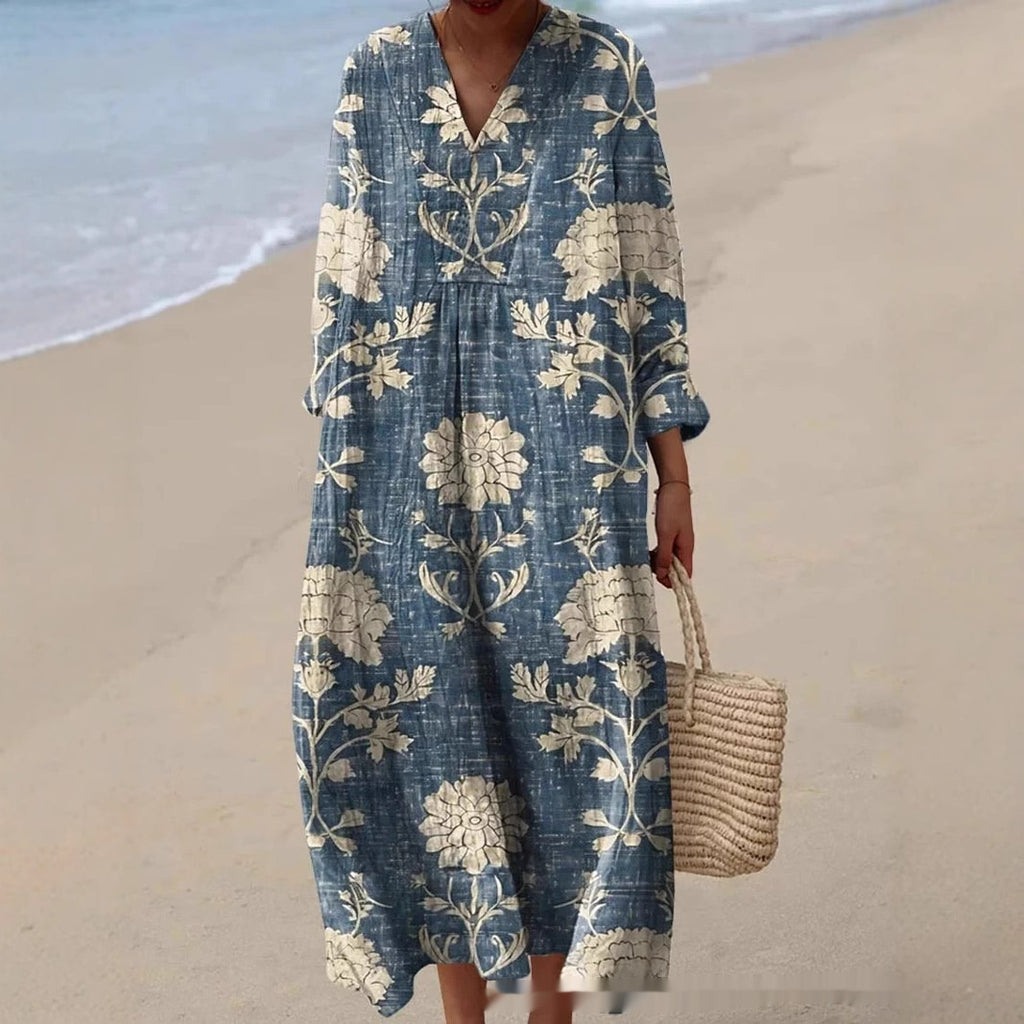 Women's Solid Color Short Sleeve Dress With Pockets