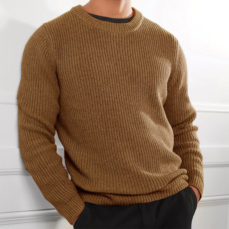 New Men's Casual Knitted Sweater Long Sleeve