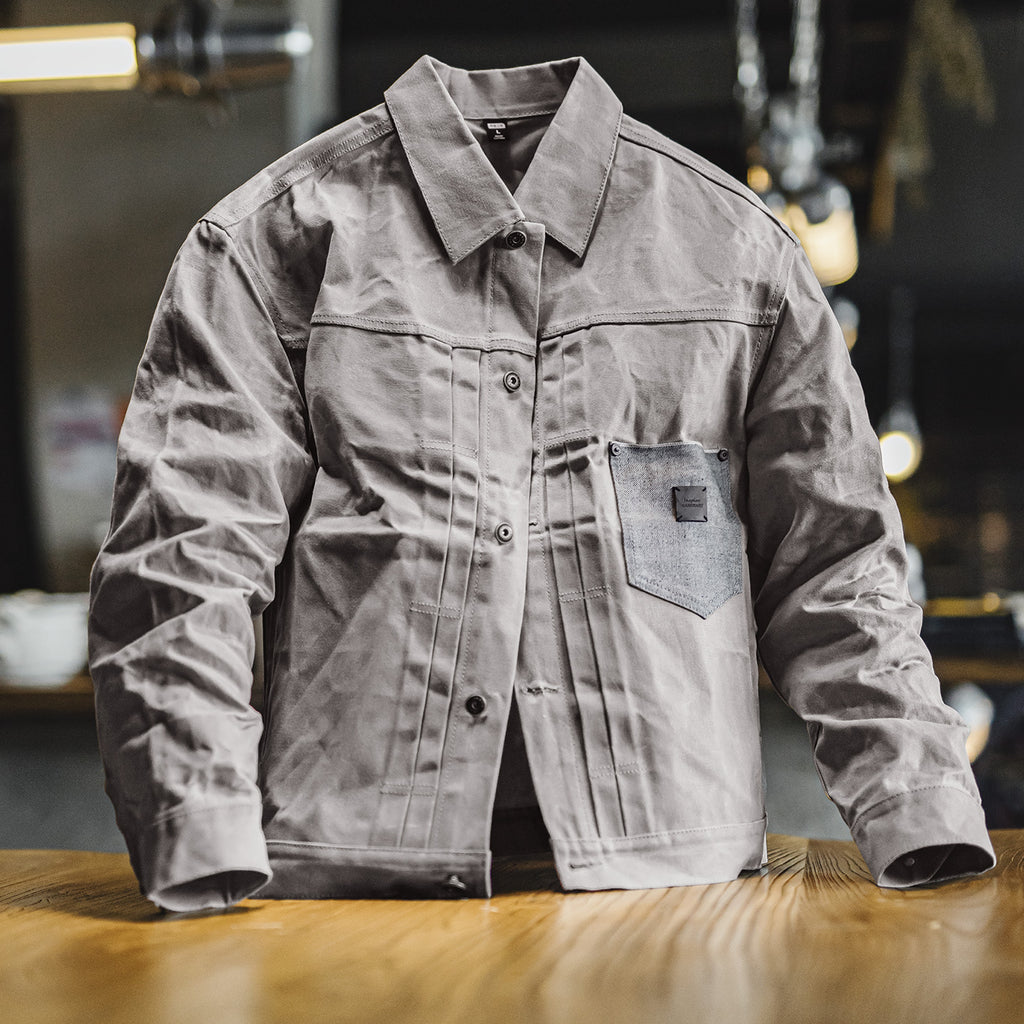 Pure Cotton Hunting Wear Stiff Gray Second Generation Coat Men's Autumn