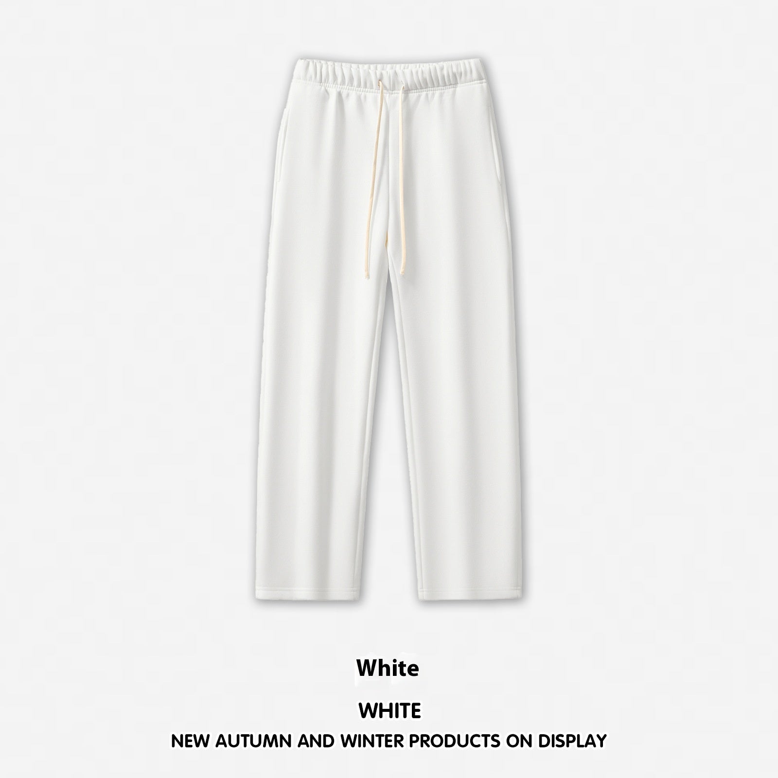 Men's Wide Leg Straight Dopamine Solid Color Sweatpants