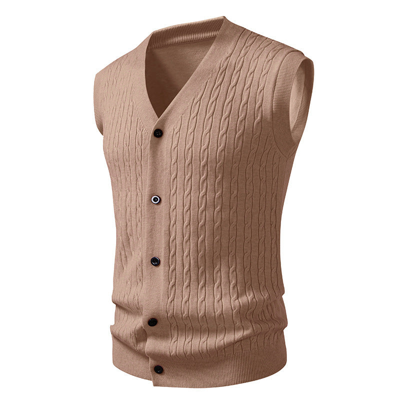 Men's Twisted Cardigan Sweater