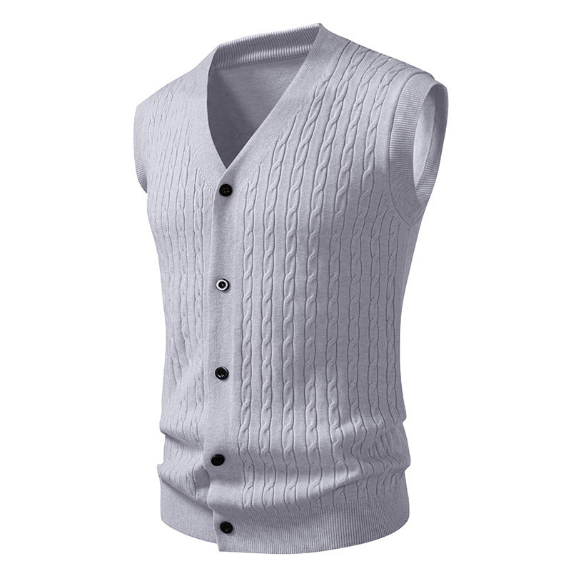 Men's Twisted Cardigan Sweater