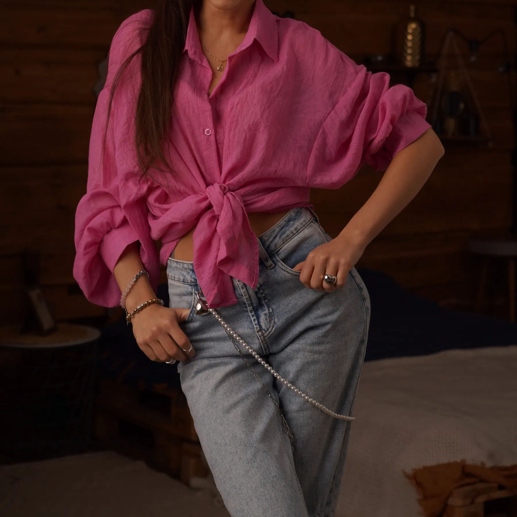 Women's Casual Fashion Solid Color Shirt