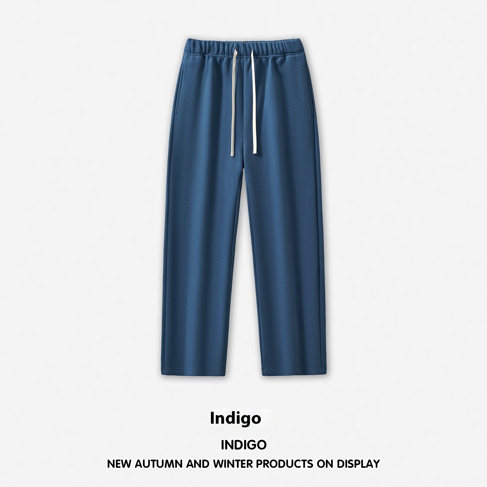 Men's Wide Leg Straight Dopamine Solid Color Sweatpants