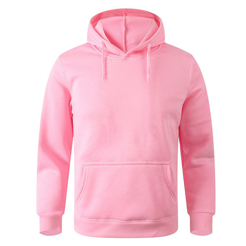 Solid Color Hooded Pullover Men's Sweater