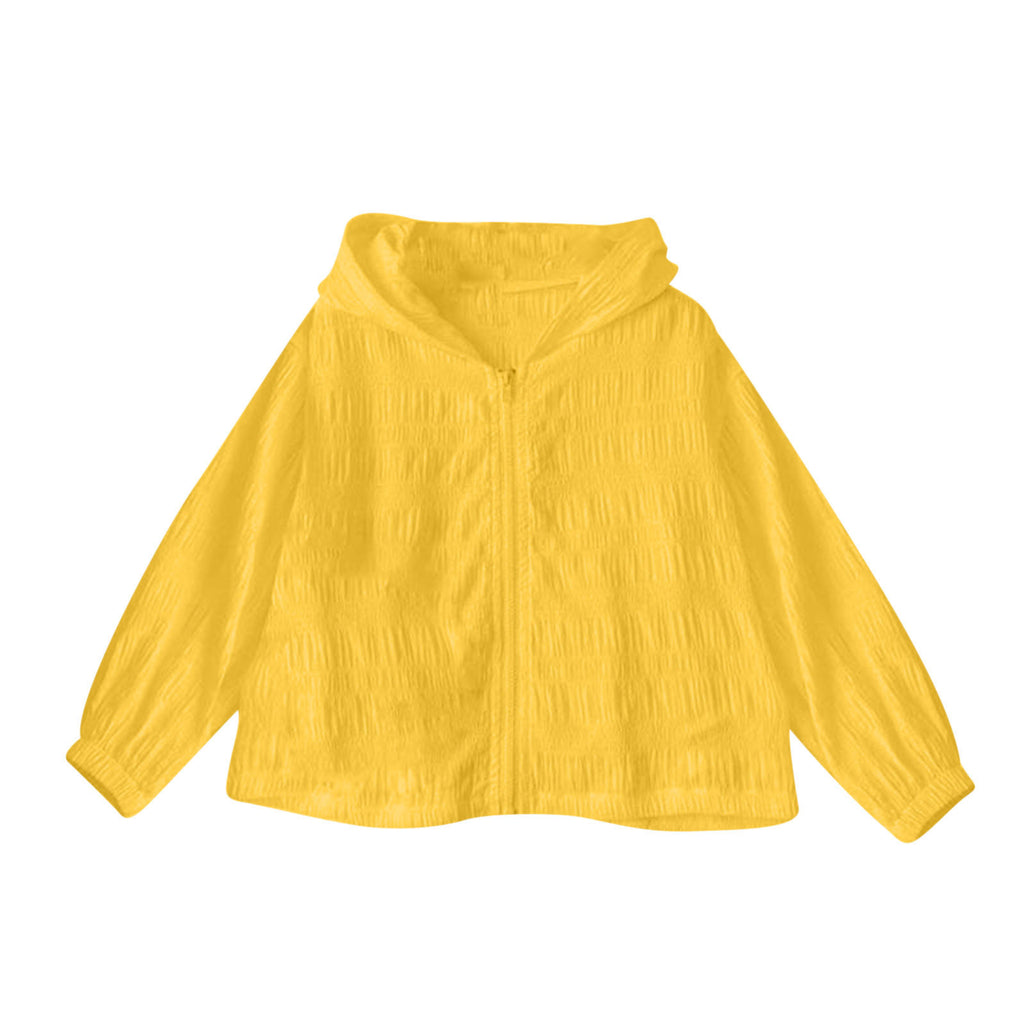 Women's Solid Color Jacquard Long Sleeve Cardigan Top