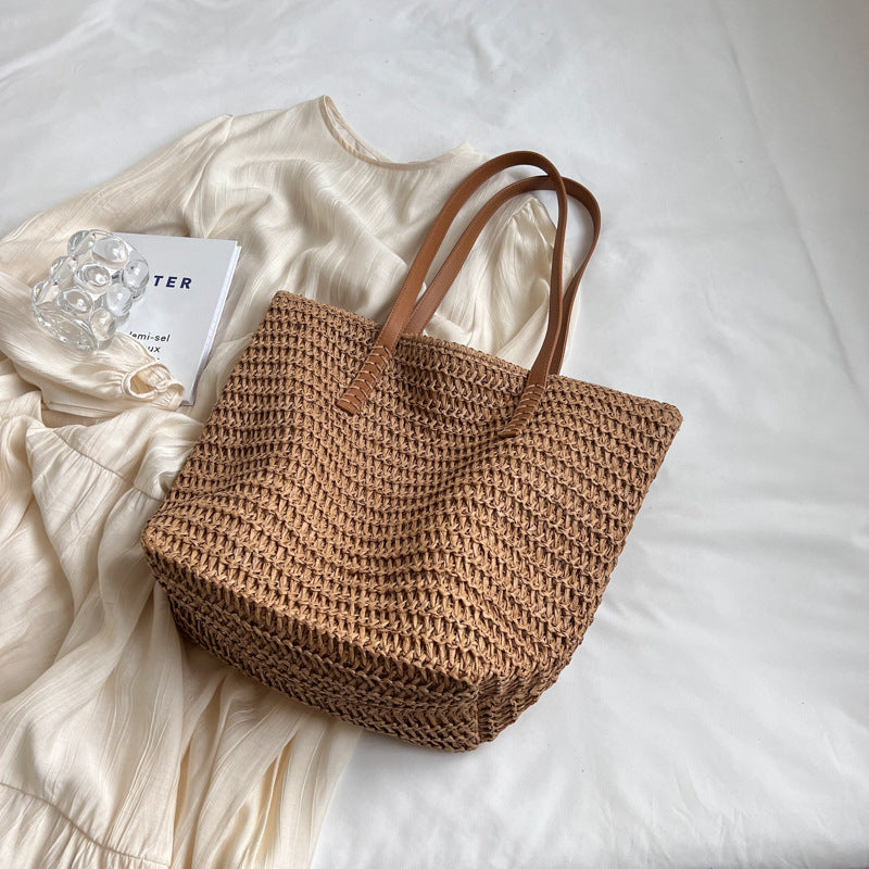Straw Bag Fashionable All-match Travel Large Capacity