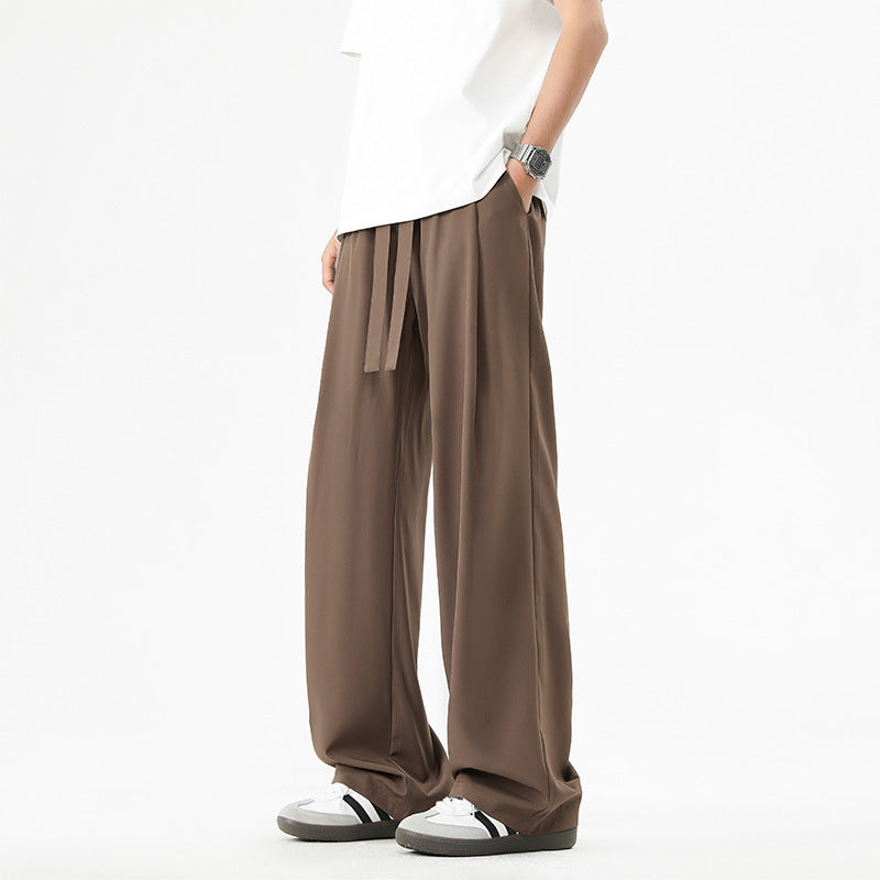 Men's Quick-drying Loose Straight Breathable Wide-leg Casual Pants