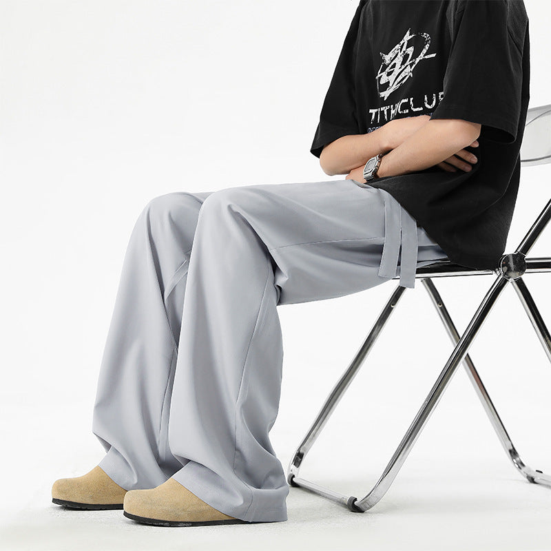 Men's Quick-drying Loose Straight Breathable Wide-leg Casual Pants