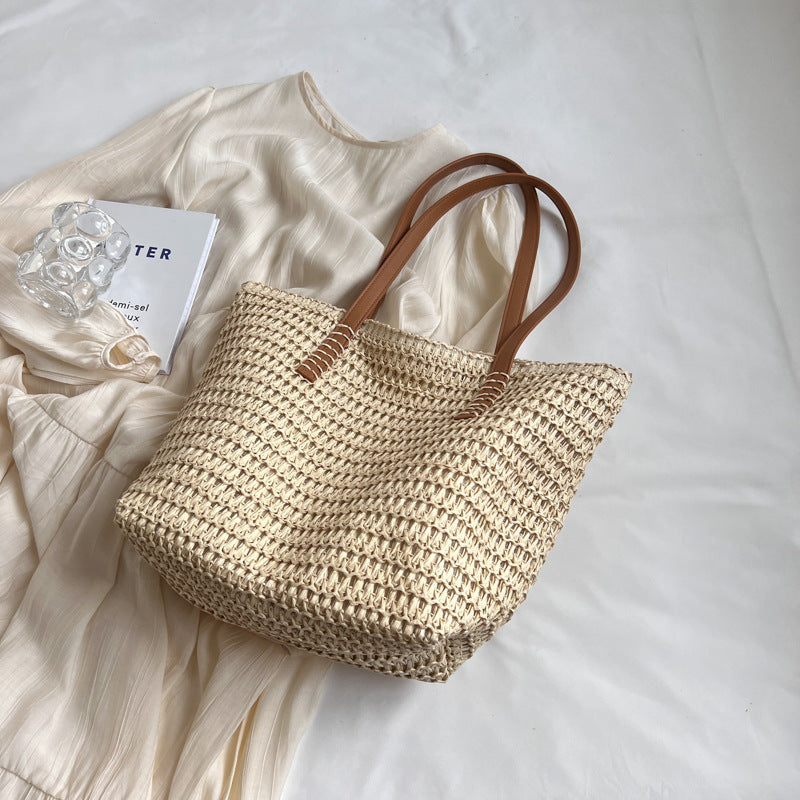 Straw Bag Fashionable All-match Travel Large Capacity