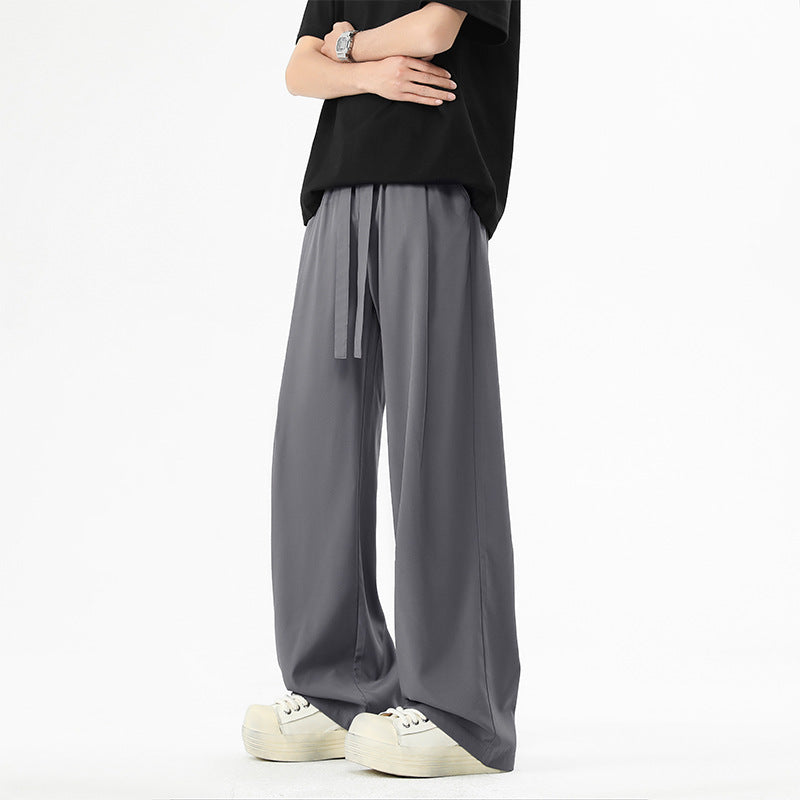 Men's Quick-drying Loose Straight Breathable Wide-leg Casual Pants