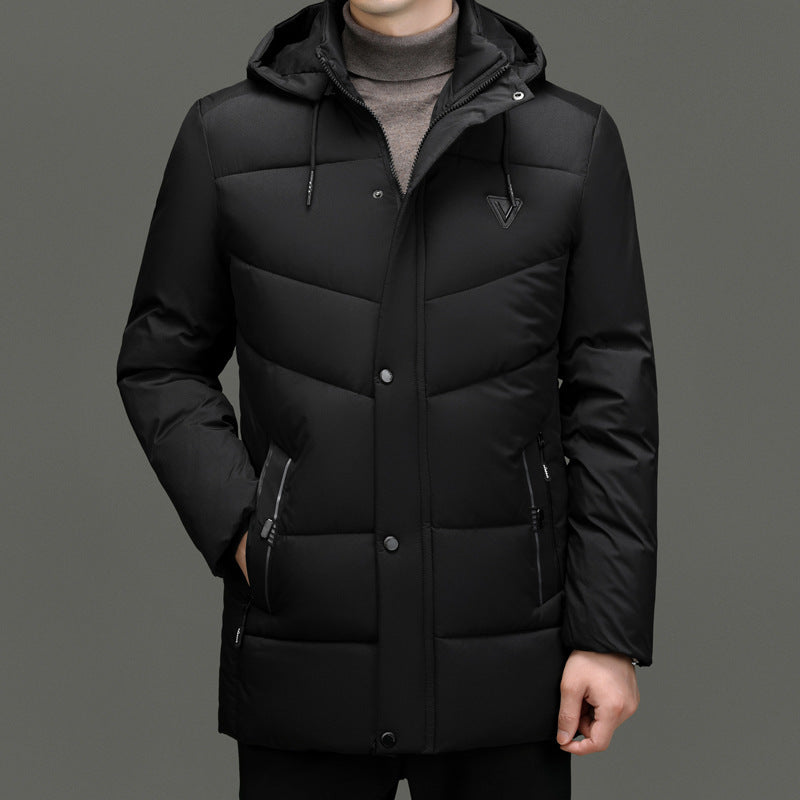 Down Cotton-padded Jacket Korean Casual Fall Winter Coat Men