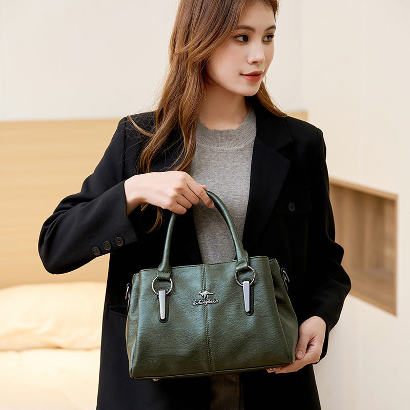 Fashion Large Capacity Wholesale Women's Crossbody Soft Leather Bag