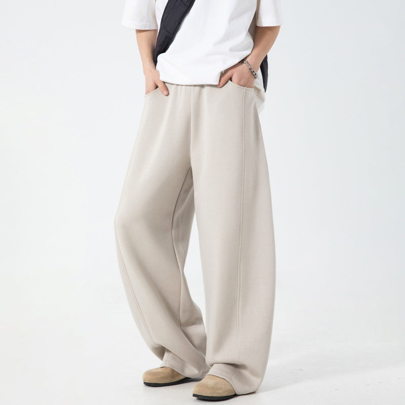 Split Patchwork Casual Pants Men's Loose Track Sweatpants