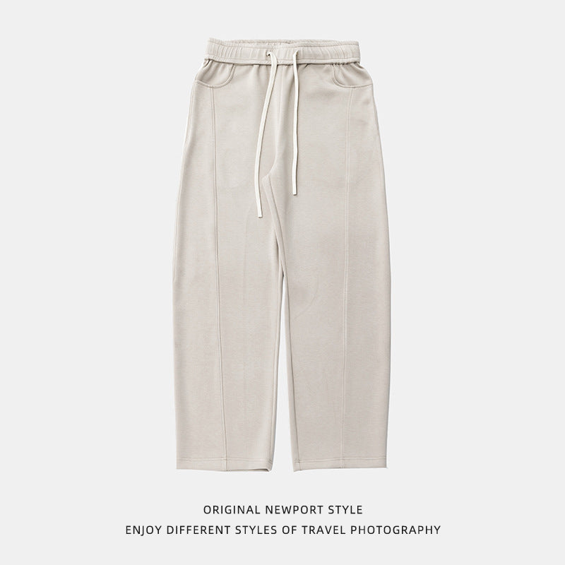 Split Patchwork Casual Pants Men's Loose Track Sweatpants