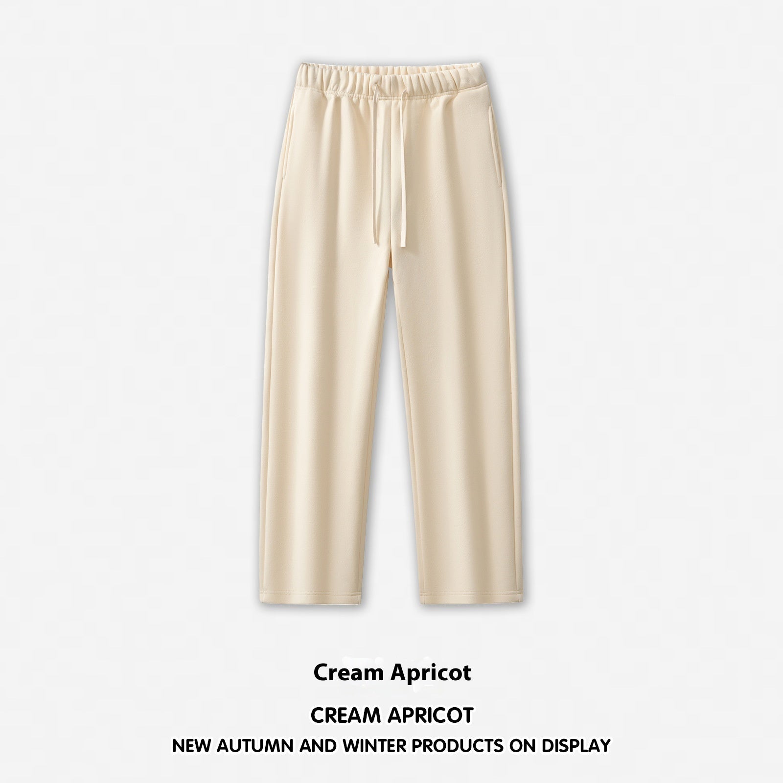 Men's Wide Leg Straight Dopamine Solid Color Sweatpants