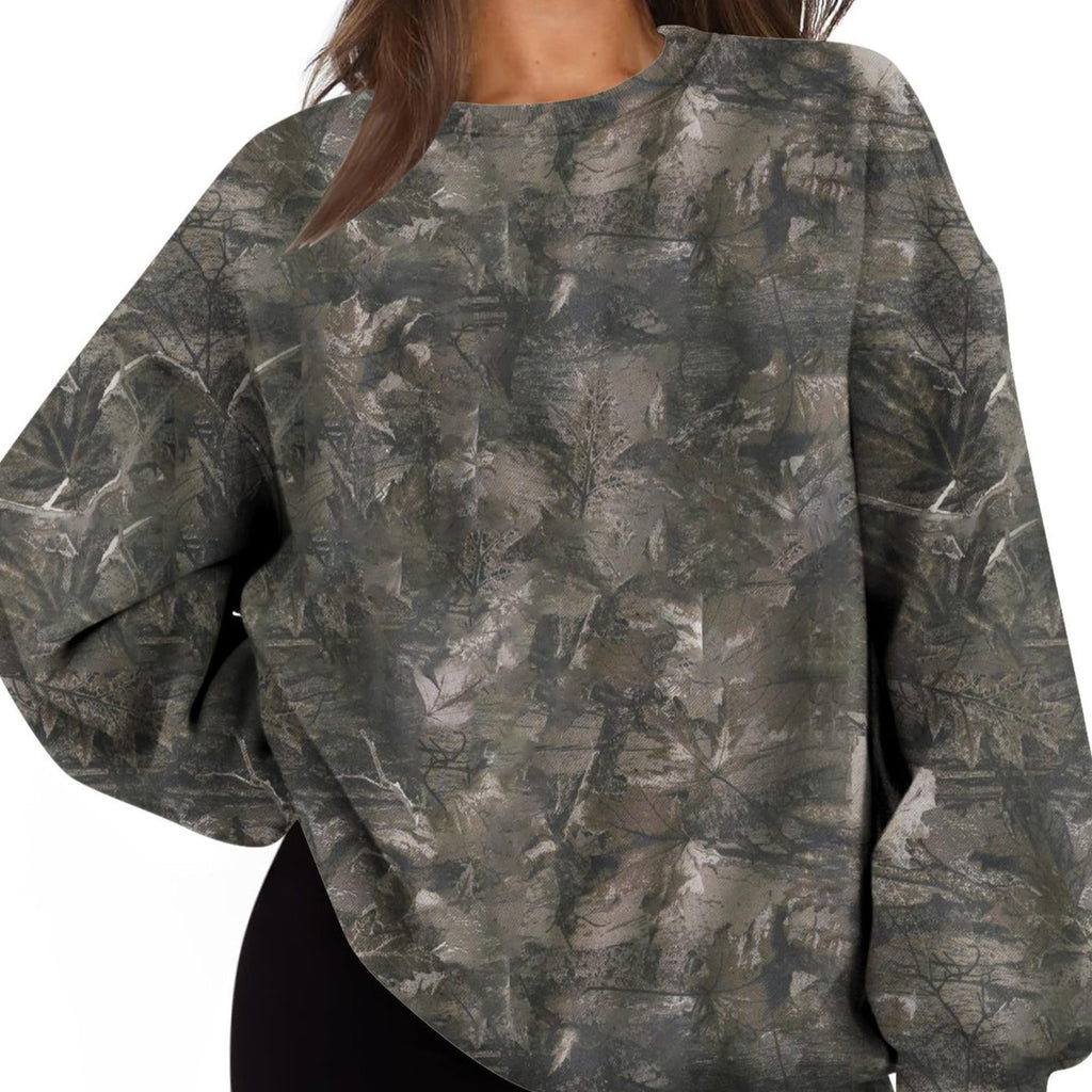 3D Digital Printing Women's Trendy Round Neck Sweater