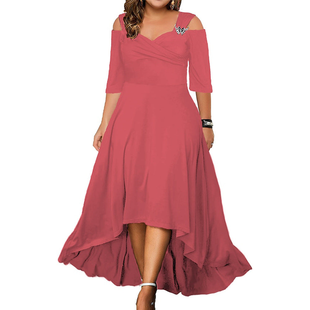 Summer New Off-the-shoulder Large Swing Dress For Women