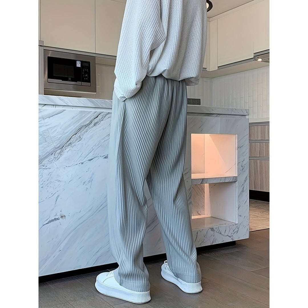 Casual Pants, Trendy And Fashionable Casual Pants, Men's Pants, Men's Pants, Long Pants, Straight Pants, Corduroy Casual Pants, Tight-fitting Casual Pants, Anti-wrinkle Casual Pants, 9-inch Pants, Men