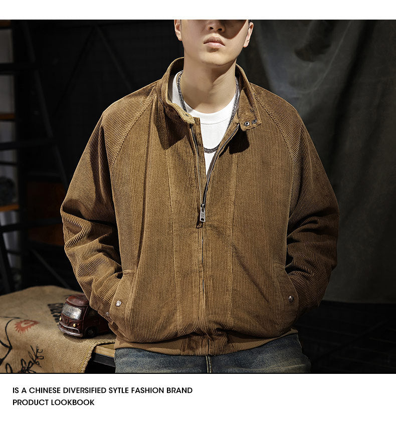 Men's Vintage Corduroy Long-sleeved Jacket