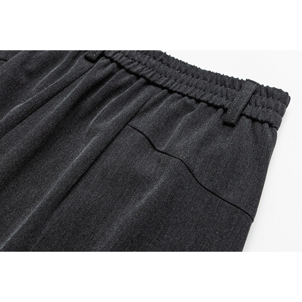 Suit Pants Draping Effect Breasted Placket Trousers For Men