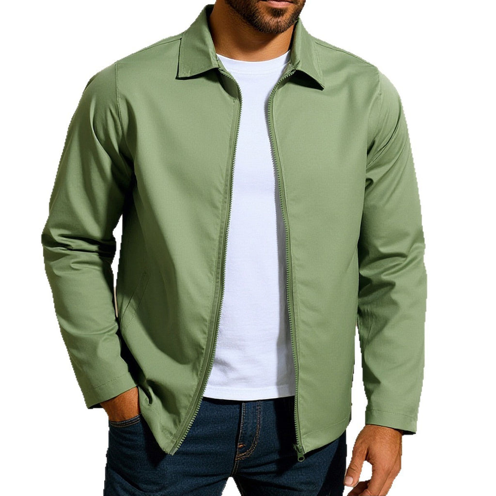 Men's Coat Zipper Raglan Sleeve Cardigan Jacket