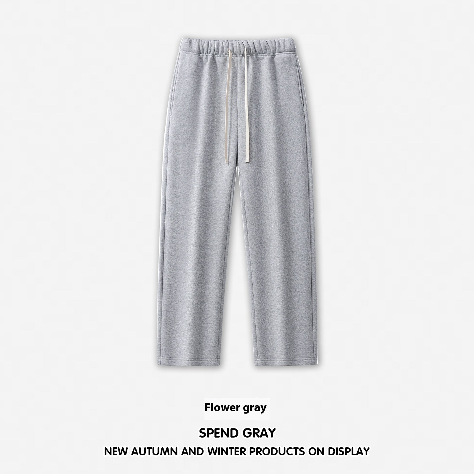 Men's Wide Leg Straight Dopamine Solid Color Sweatpants