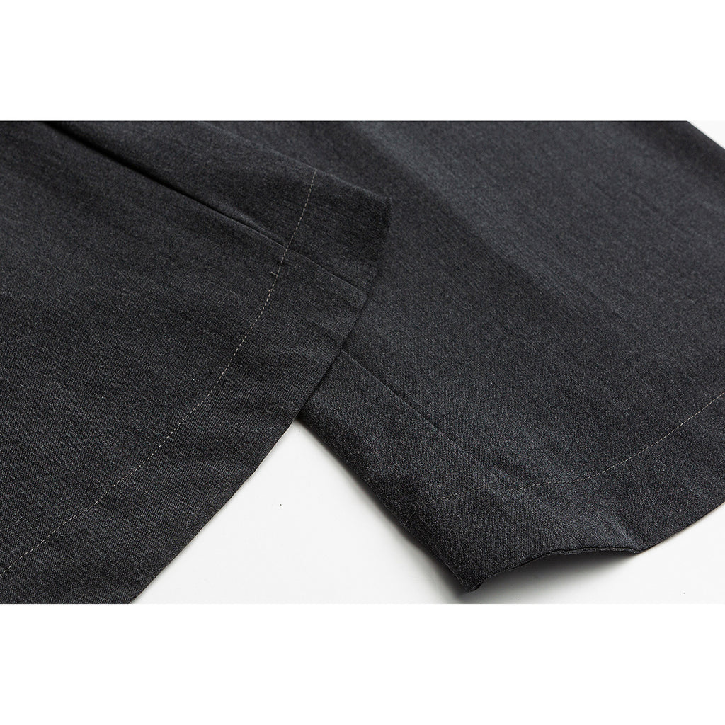 Suit Pants Draping Effect Breasted Placket Trousers For Men