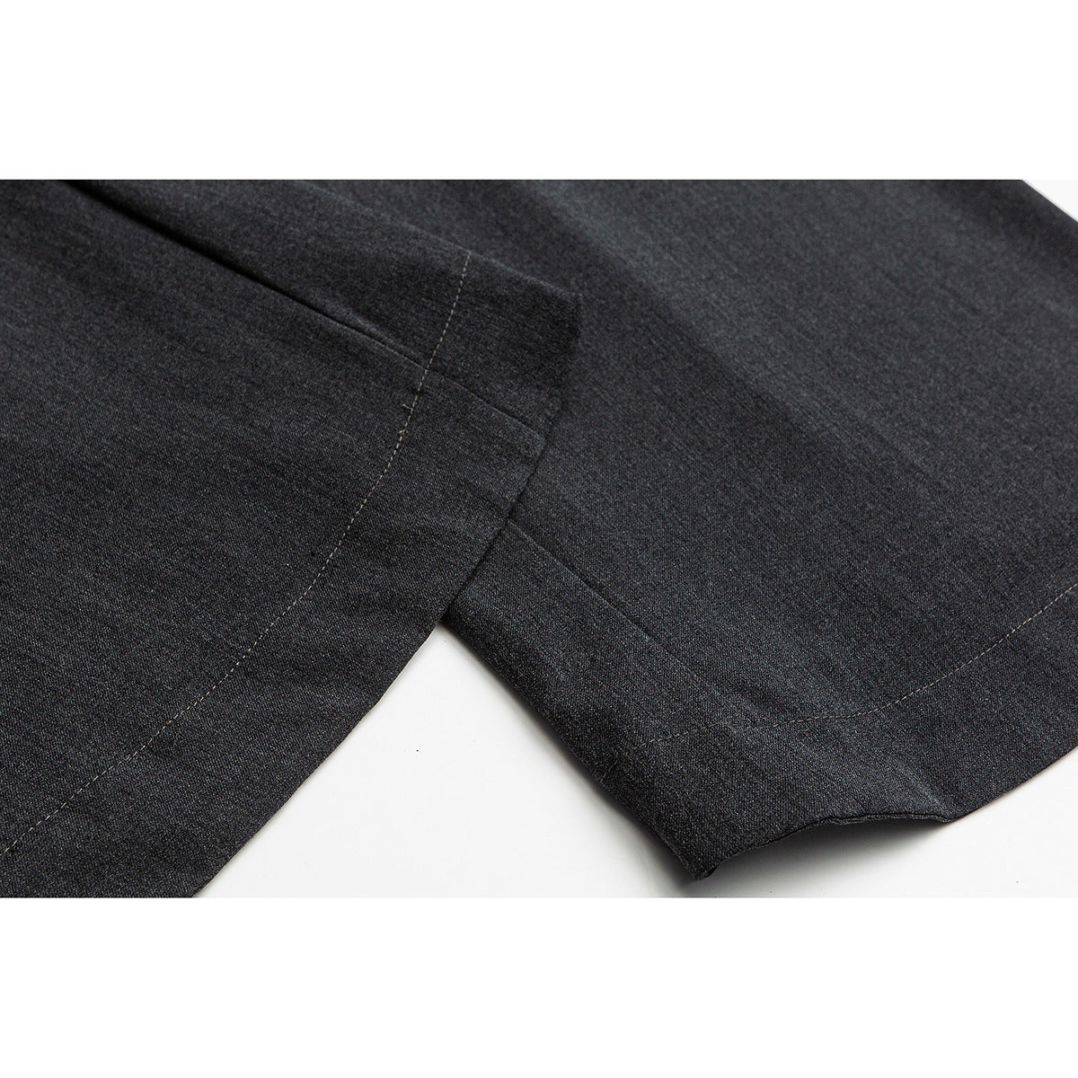 Suit Pants Draping Effect Breasted Placket Trousers For Men