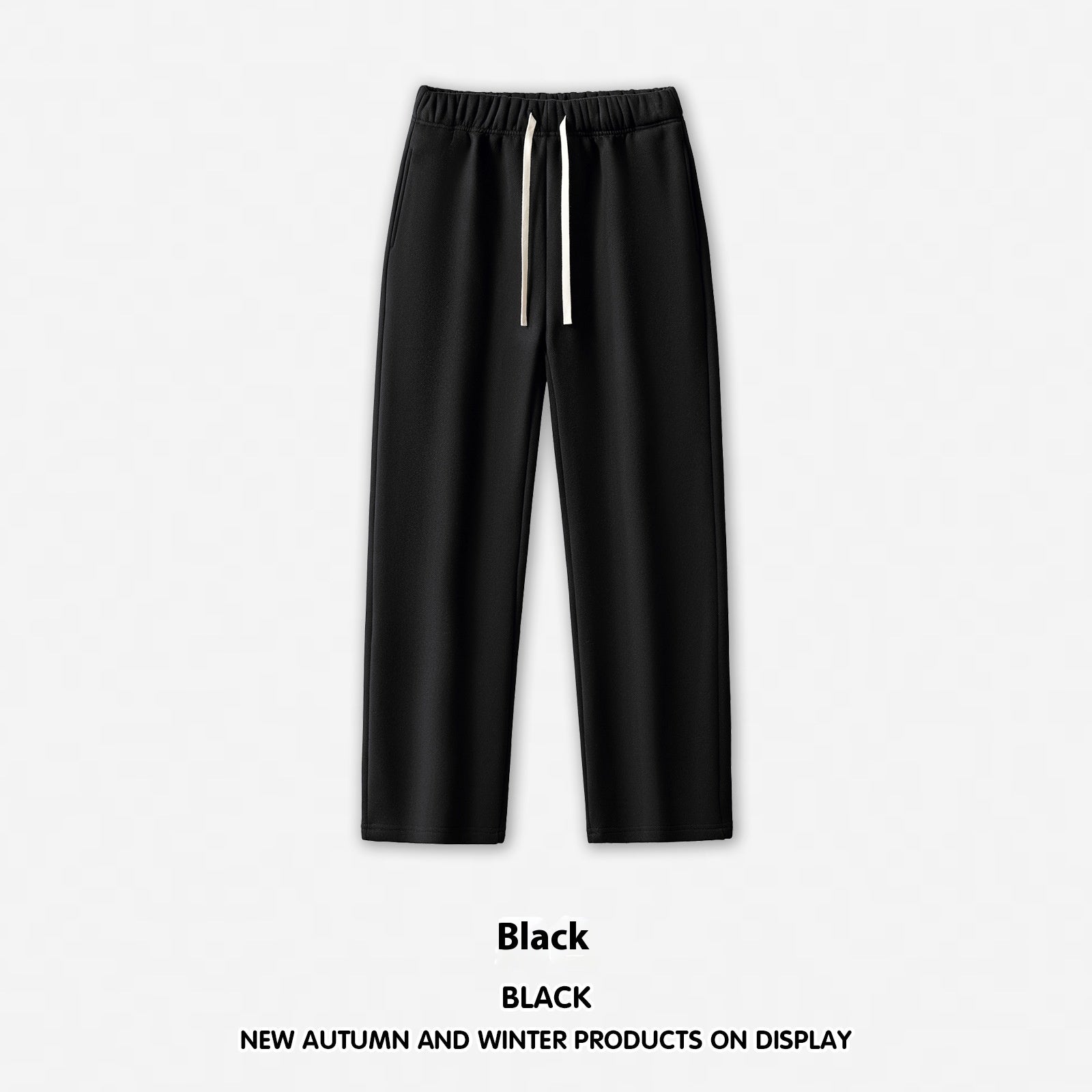Men's Wide Leg Straight Dopamine Solid Color Sweatpants