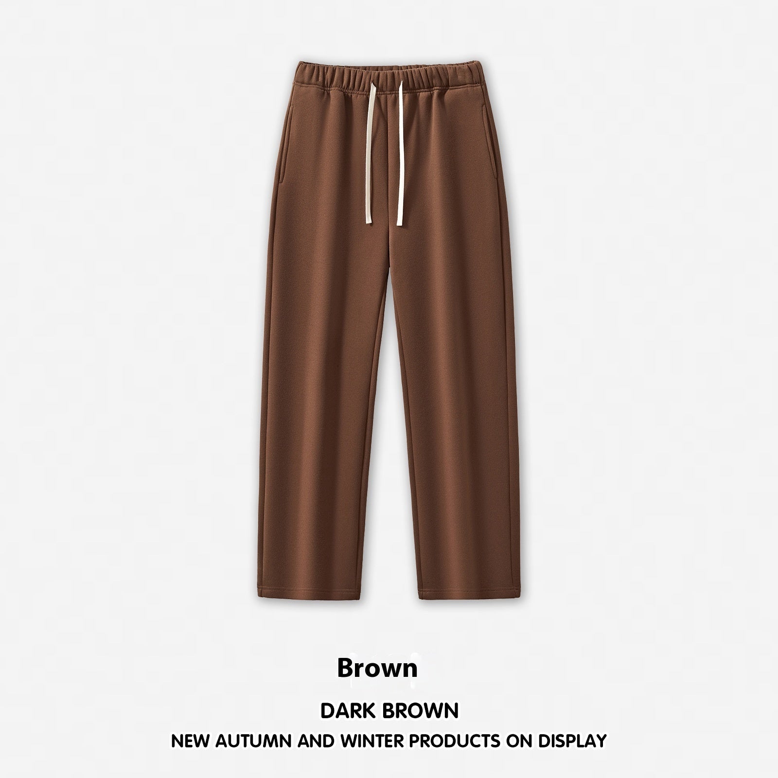 Men's Wide Leg Straight Dopamine Solid Color Sweatpants